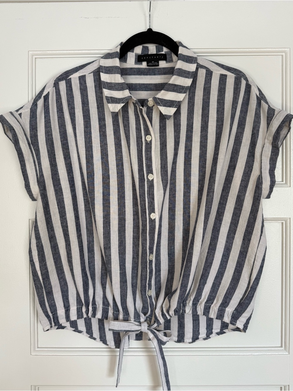 Sanctuary Borrego Button Down Tie Front Shirt